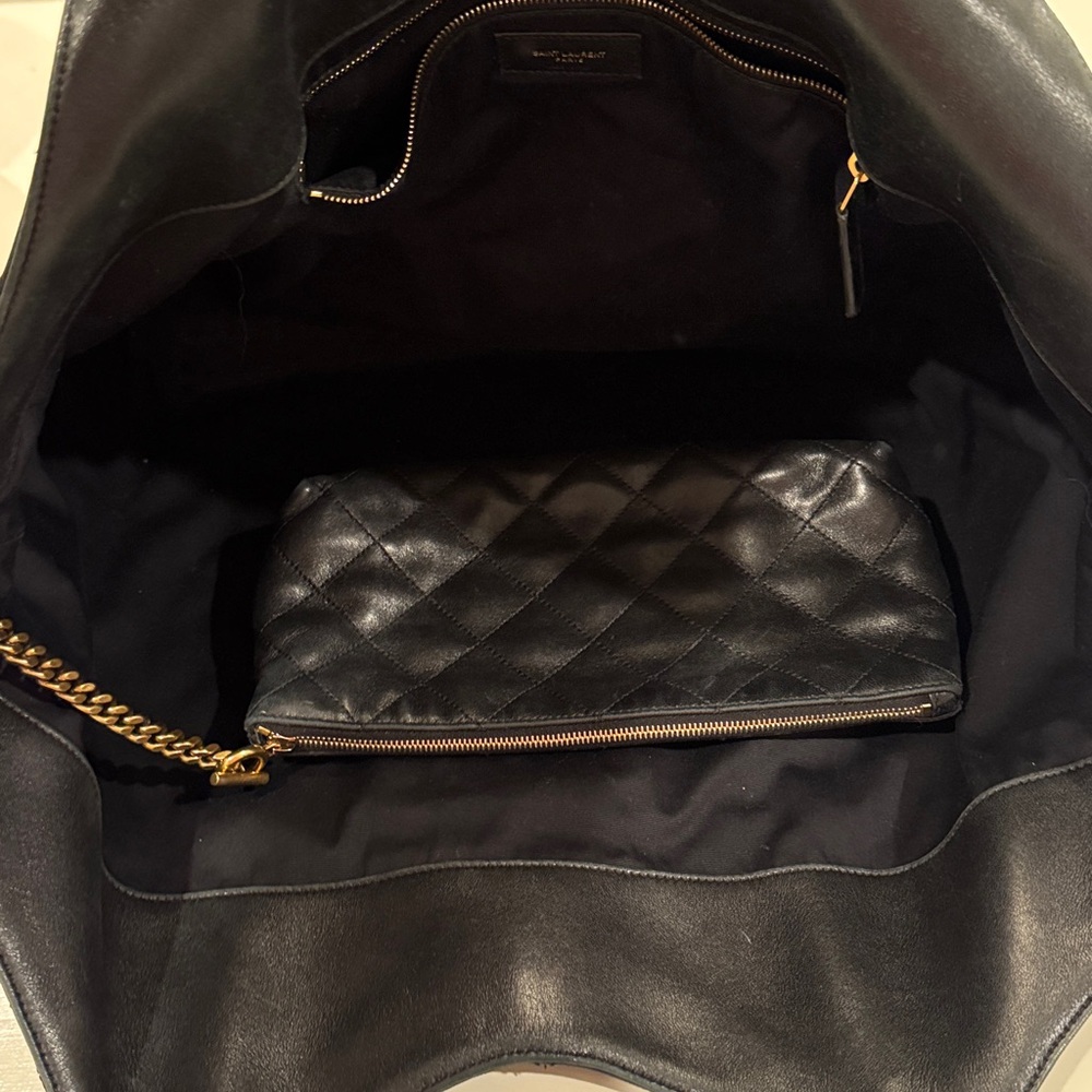 Yves Saint Laurent Icare lambskin quilted Tote Bag w/ pochette - Picture 10 of 16